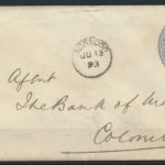 Ceylon Sri Lanka Ganzsache U 27 5c Victoria Norwood Colombo postal stationery