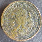 Münze Österreich 1851 A - 1 Kreuzer Freistehender Adler Kupfer ss