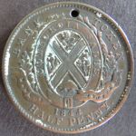 Großbritannien 1844 - Token Province of Canada Montreal Half Penny Kupfer ss