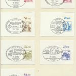 Briefstücke Berlin ex 532-677 Burgen Schlösser div Sonderstempel kompl. Oberrand