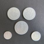 5 Münzen Republik Polen 1949 1 Groszy-1 Zloty ex Schön 31-37 ss-s