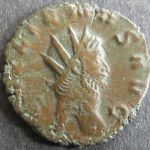 Römische Münze Galliemus 253-268 Antoninian RS Salus füttert Schlange s