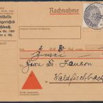 Deutsches Reich Brief Dienst 114 + 119 per Nachnahme Waldfischbach 25.10.1934