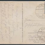 SBZ Ansichtskarte EF 216 Berlin Rummelsburg Waldweg am Stienitzsee 5.9.1949