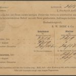 Großbritannien Ganzsache 1p Queen Victoria privater Zudruck F.W. Berk Duplex St.