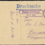 D. Reich Landpoststempel Poppenbrügge über Kiel nach Weingarten 29.3.1934 auf