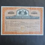 Sammlung USA Wertpapier Anleihe 5 verschied. dabei Eisenbahn meist 20-30er Jahre