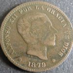 Münze Spanien Alfonso XII 5 Centimos 1879 ss Schön: 161