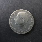 Münze Spanien Alfonso XII 1 Peseta 1883 Silber ss Schön: 164