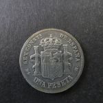 Münze Spanien Alfonso XII 1 Peseta 1883 Silber ss Schön: 164