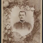 Original alte Fotoplatte Atelier William Wegner Berlin Spandau ca. 1890