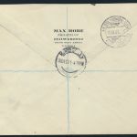 Afrika Namibia 164-5 D 19-20 FLugpost Brief Erstflug als Einschreiben je Paar 3p