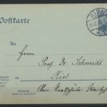 Deutsches Reich Ganzsache P 66Y Frage Antwort Zudruck Kiel Elektronischer Verein