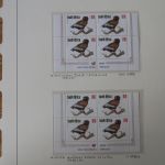 Südafrika 1100-4 Vögel Tiere Spezial Lot mit Blöcken der verschied. Druck Papier