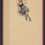 5 Künstler Ansichtskarten Jugendstil Art Nouveau Erotik Frauen sign. Fredy