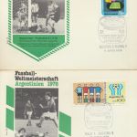 Sport Argentinien 4 Briefe Fußball verschied Länderspiele Argentinia 4 Covers
