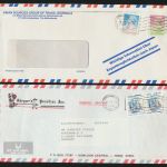 Hong Kong Asien 8 Briefe + 1 Ansichtskarte 8 letters and 1 pictures postcard