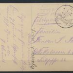 D. Reich Marine Schiffspost MSP Nr. 208 2.4.1908 Vorposten-Halbflotille-West