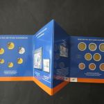 Münzen Zypern KMS Numisfolder Einführung des Euros 2008 mit Briefmarken + Block