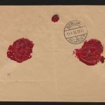 Postsache D. Reich R Brief MIF Hindenburg Postauftrag Berlin nach Neukölln Wachs