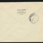 Flugpost air mail Africa Namibia Erstflug ein Tag verschoben Brief 1p vom Rand +