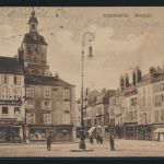Ansichtskarte Diedenhofen Marktplatz Frankreich France Feldpost Zensur