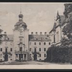 Ansichtskarte Bückeburg Schloß inter. Feldpost Stempel nach Vienheim 10.12.1942