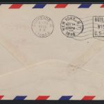 Flugpost air mail Spanien Barcelona New York USA nach Lissabon Portugal