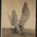 Flugpost Foto Flugzeug abgestürzt Original altes Foto auf dem Rumpf steht die