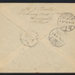 Flugpost air mail Niederlande R Brief Dordrecht nach Szombathhely mit rs. K2