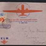 Flugpost air mail Niederlande dekorativer Brief Amsterdam Batavia Ostindien