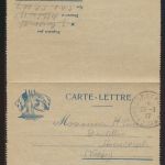 Militaria Frankreich France Feldpost Ganzsache Kartenbrief TRESOR ET POSTES