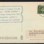 Flugpost air mail Niederlande Ballonpost selt Foto Ansichtskarte Montreal Kanada