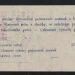 Flugpost air mail Tschechoslowakei Adresszettel 60 h. mit SST Brno Venkov