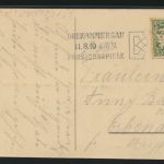 Bayern Ansichtskarte Oberammergau Ottilie Maria 1910 Sonderstempel