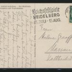 Ansichtskarte Schloß Heidelberg Sonder Maschinen Werbestempel Reichsfestspiele