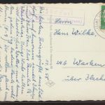 Landpoststempel Süddorf über Wittdün Amrum Ansichtskarte Bund EF Heuss nach