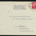 Landpoststempel Timmdorf über Malente Gremsmühlen Bahnpost Kiel Lübeck Deutsches