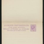 Surinam Ganzsache Karte 5 cent Frage + Antwort postal stationery King Wilhelm