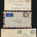 Indien Lot mit 4 Ganzsachen und Briefe IndiaLot of covers and postal stationery