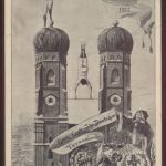 Sport Deutsches Reich Privatganzsache München 13. Turnfest Frauenkirche mit selt