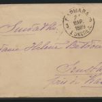Rußland Ganzsache GSU 7k blau Russia postal stationery 1889