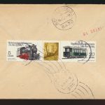 DDR Zusammendruck Eilboten Brief + Eisenbahn Jena nach Glinde Schleswig-Holstein