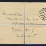 Südafrika Ganzsache 4p King Georg + ZuF nach Berlin Africa postal stationery
