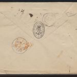 Schiffspost Indien MIF Queen Victoria K1 CALCUTTA n. Marseille Frankreich