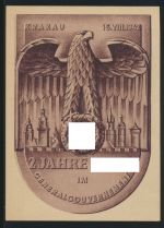 Ansichtskarte Propaganda Krakau Deutsches Reich SST Generalgouvernement