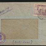 Polen Zensur Brief 6425 EF 10 zt. in die Britische Zone
