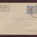Gold Flugpost airmal Tansania Lupa River Goldfield Goldfeld Flug Cover 30 + 5c