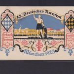 Ansichtskarte Deutsches Reich Künstler 13. Turnfest München Sport Turnen