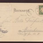Bayern Künstler Ansichtskarte Posthilstelle Rothwandhaus nach München 1901